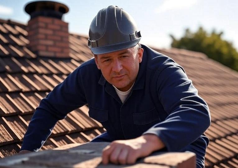 Chimney relining experts at work